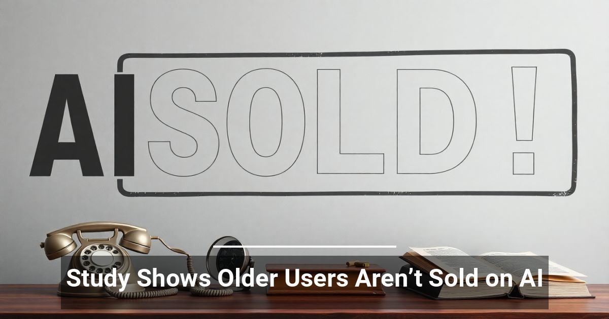 Study Shows Older Users Aren&rsquo;t Sold on AI