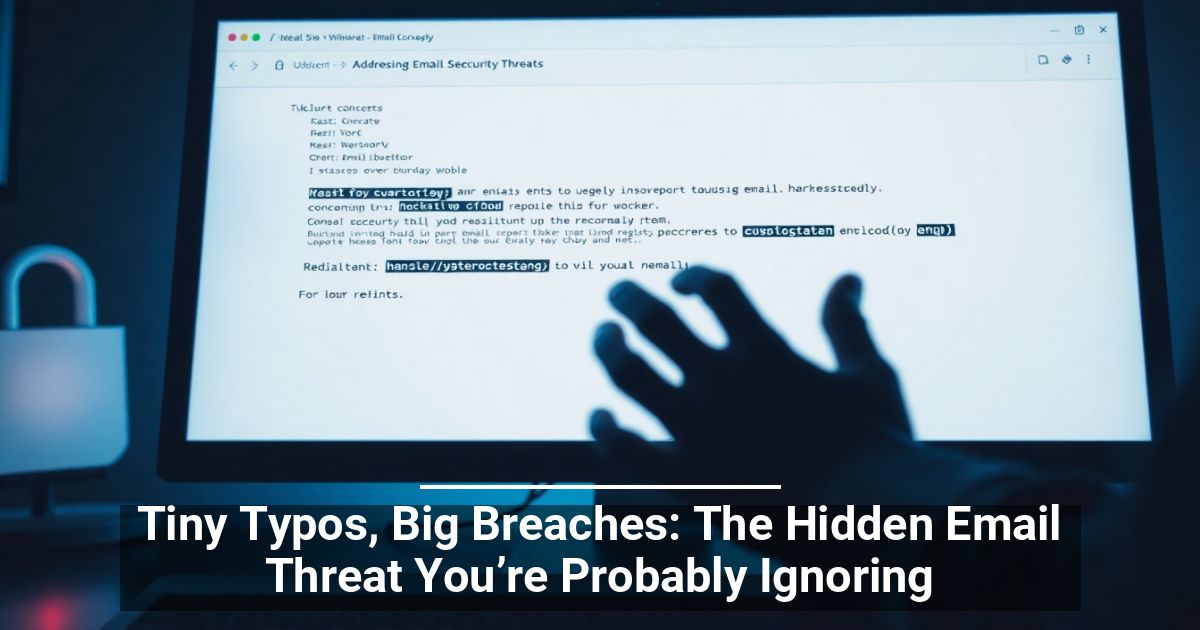 Tiny Typos, Big Breaches: The Hidden Email Threat You&rsquo;re Probably Ignoring